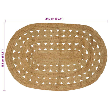 Area Rugs Natural 152 x 245 cm Jute