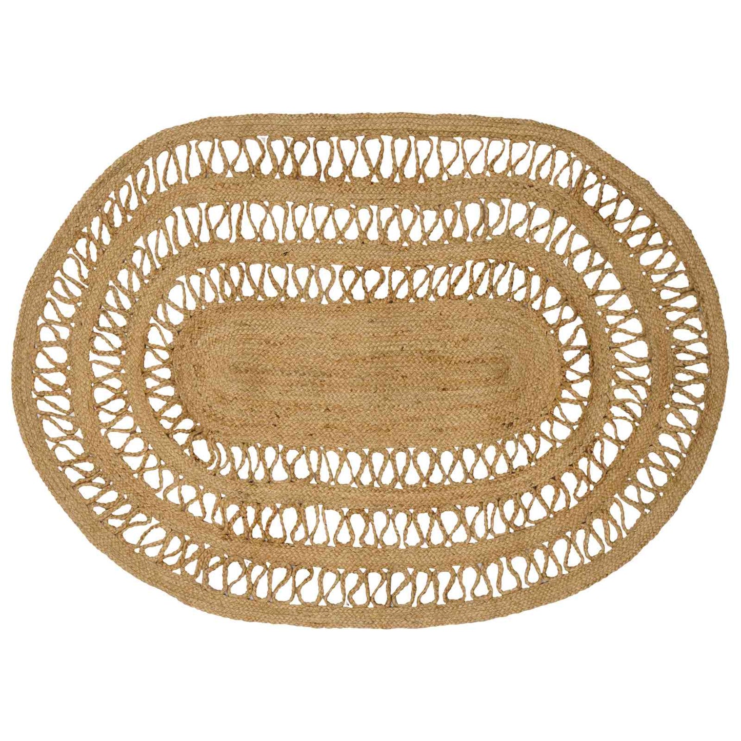 Area Rugs Natural 100 x 152 cm Jute
