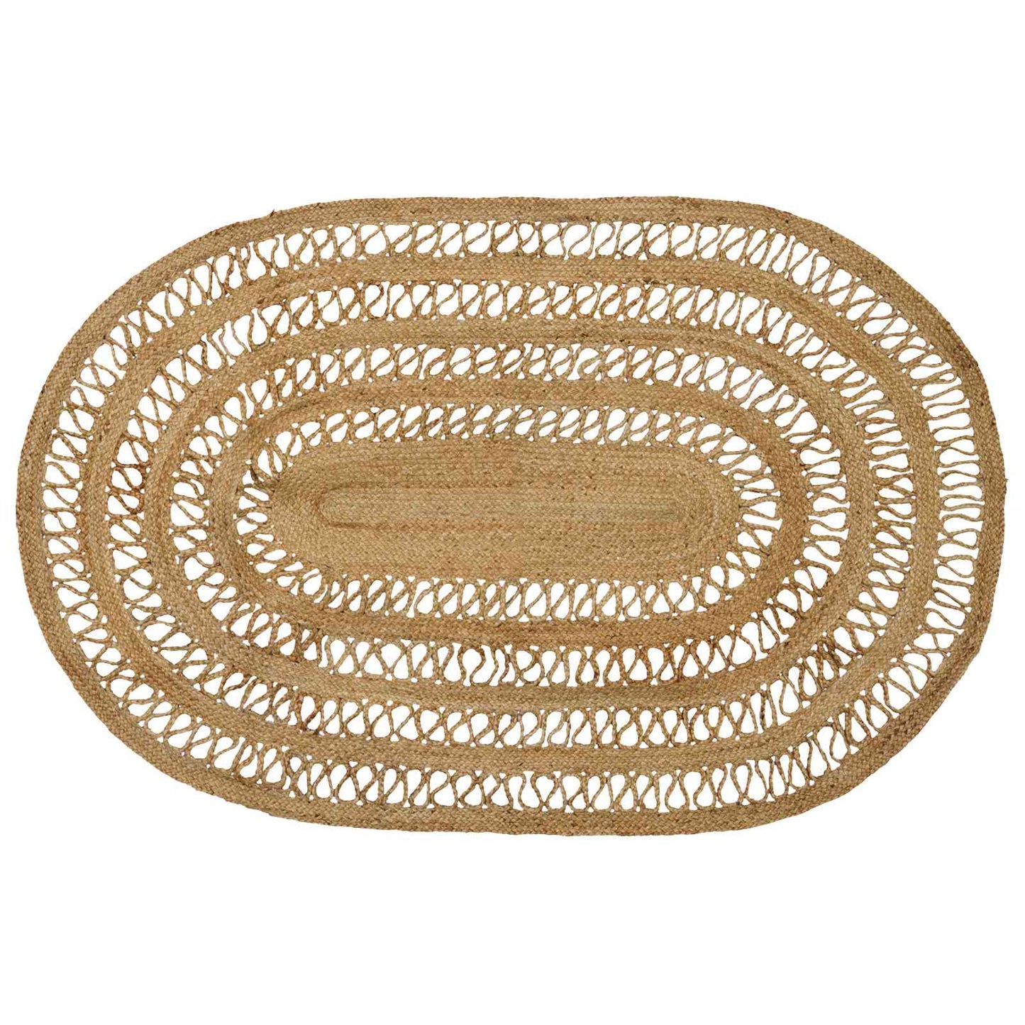 Area Rugs Natural 122 x 183 cm Jute