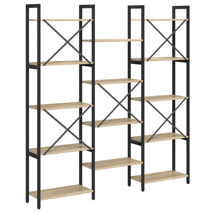 Bookshelf Sonoma Oak 156 x 25 x 167 cm Engineered Wood