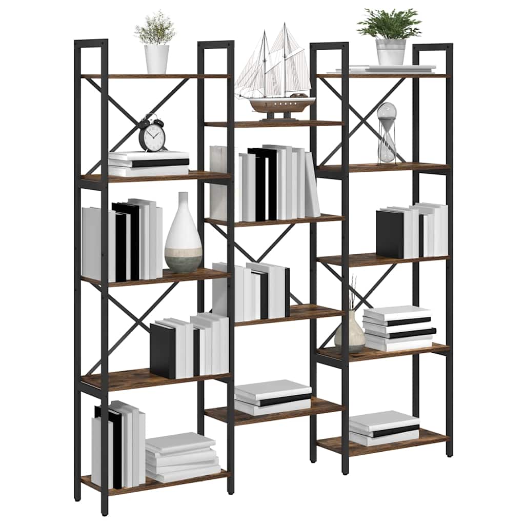 Bookshelf Sonoma Oak 156 x 25 x 167 cm Engineered Wood