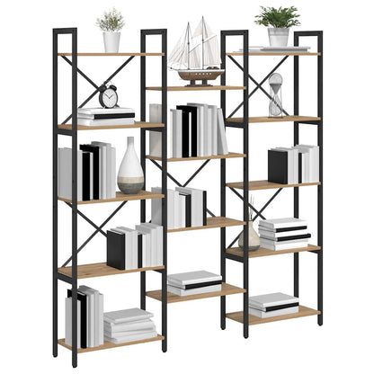 Bookshelf 156 x 25 x 167 cm Engineered Wood Artisan Oak