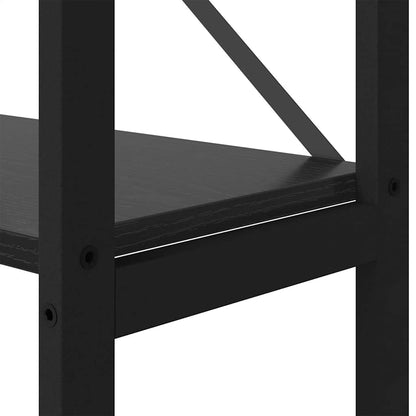 Bookshelf Black Oak 40 x 30 x 155 cm Engineered Wood