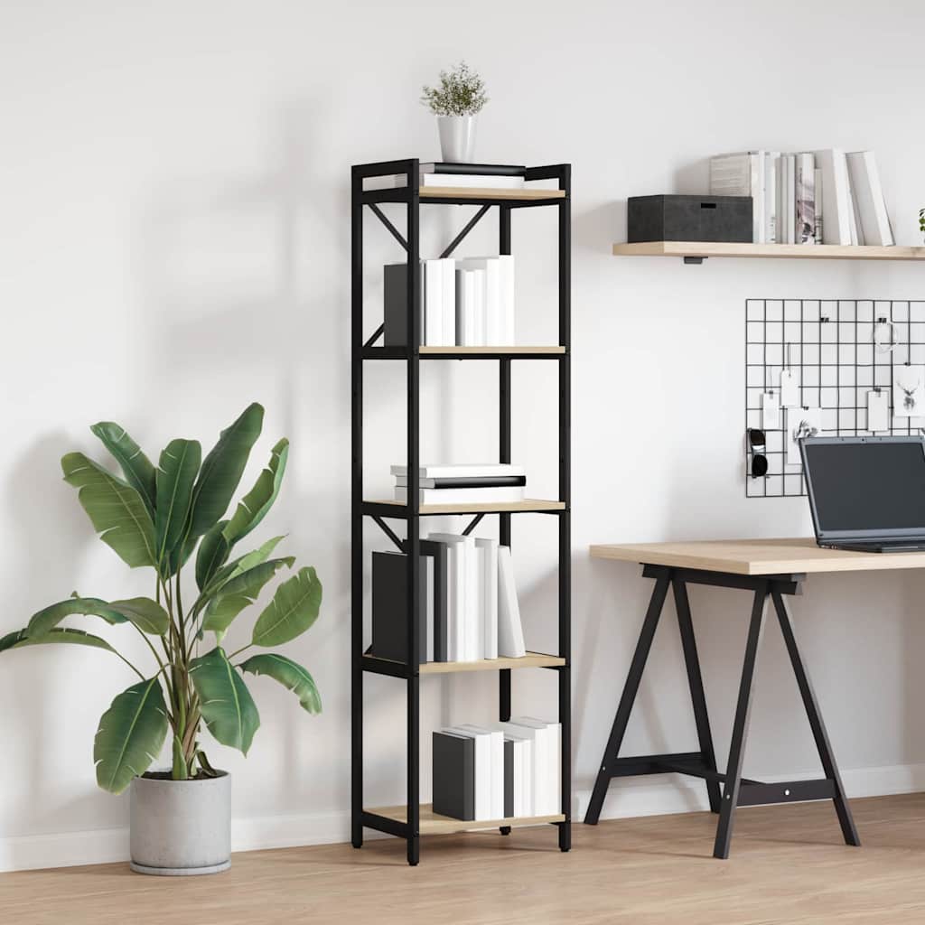 Bookshelf Sonoma Oak 40 x 30 x 155 cm Engineered Wood