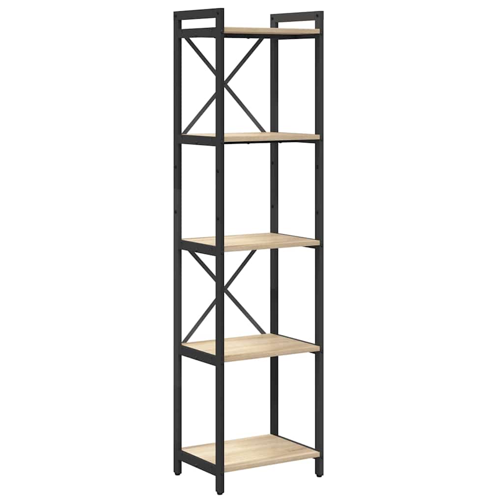 Bookshelf Sonoma Oak 40 x 30 x 155 cm Engineered Wood