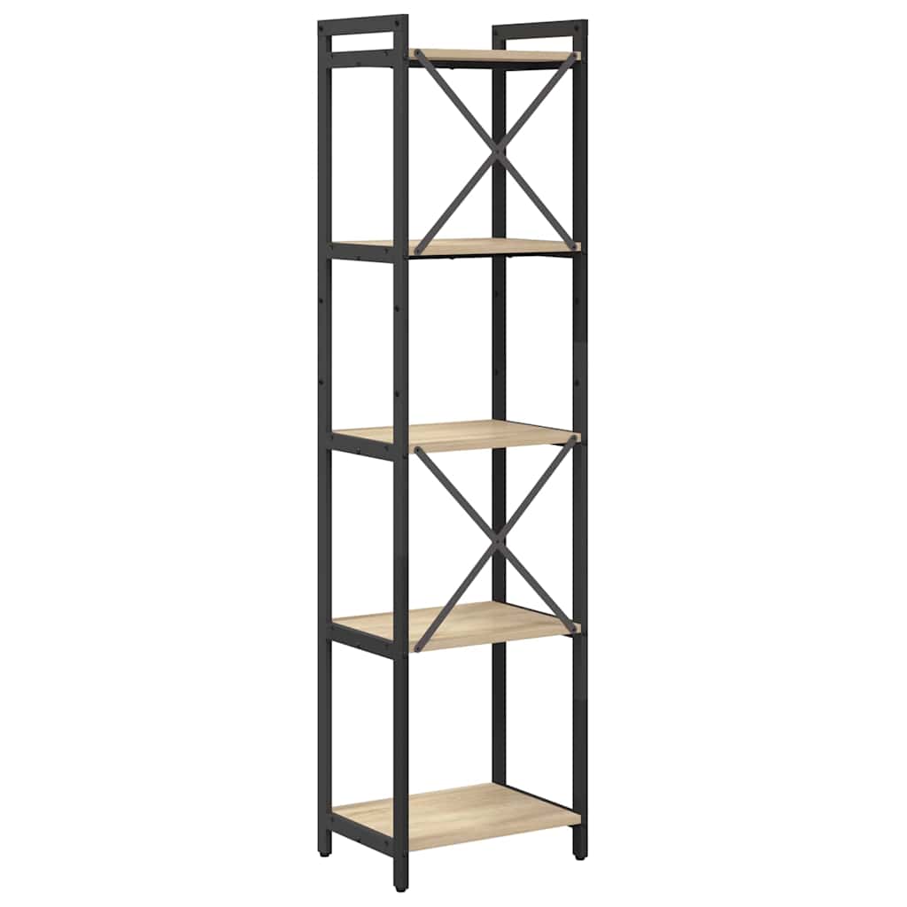 Bookshelf Sonoma Oak 40 x 30 x 155 cm Engineered Wood