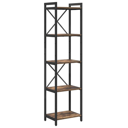 Bookshelf Smoked Oak 40 x 30 x 155 cm Engineered Wood