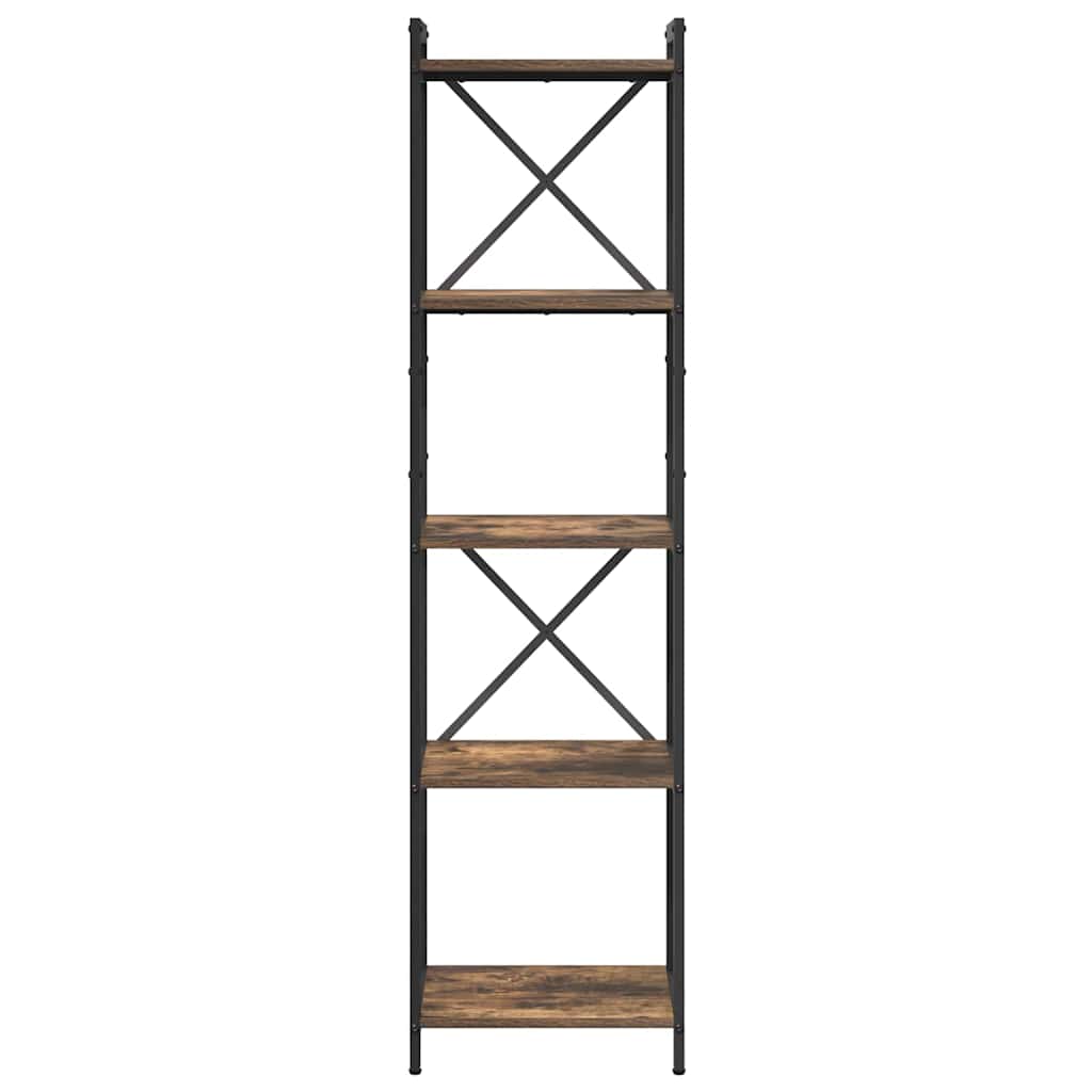 Bookshelf Smoked Oak 40 x 30 x 155 cm Engineered Wood
