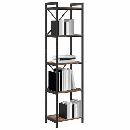 Bookshelf Smoked Oak 40 x 30 x 155 cm Engineered Wood