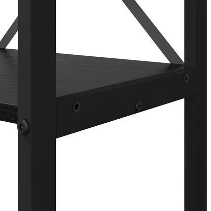 Bookshelf Black Oak 40 x 30 x 119 cm Engineered Wood