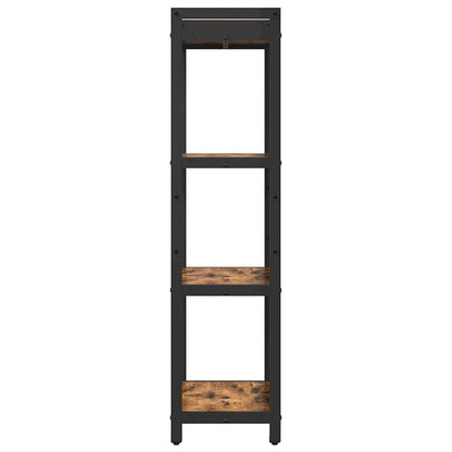 Bookshelf Smoked Oak 40 x 30 x 119 cm Engineered Wood