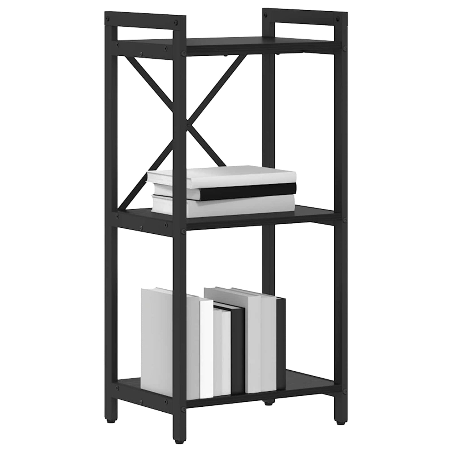 Bookshelf Black Oak 40 x 30 x 85 cm Engineered Wood