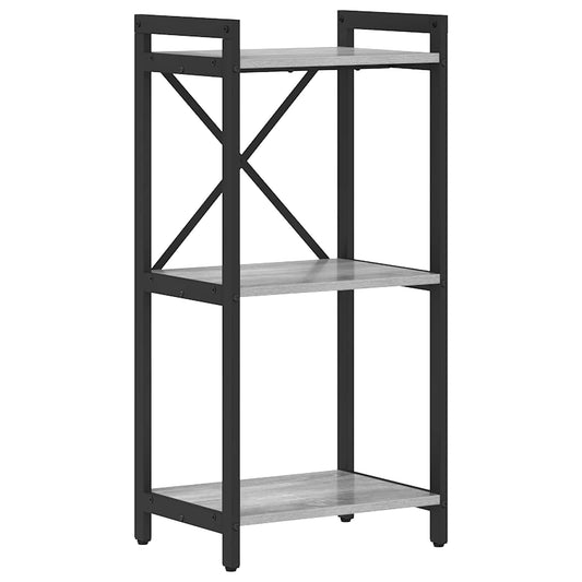 Bookshelf 40 x 30 x 85 cm Engineered Wood Grey sonoma