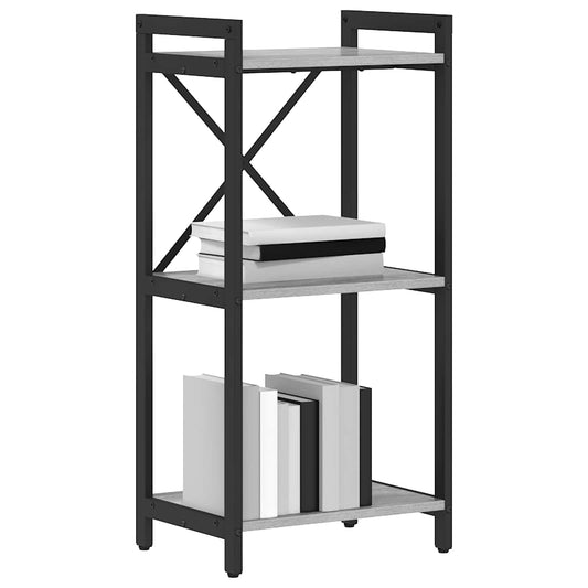 Bookshelf 40 x 30 x 85 cm Engineered Wood Grey sonoma