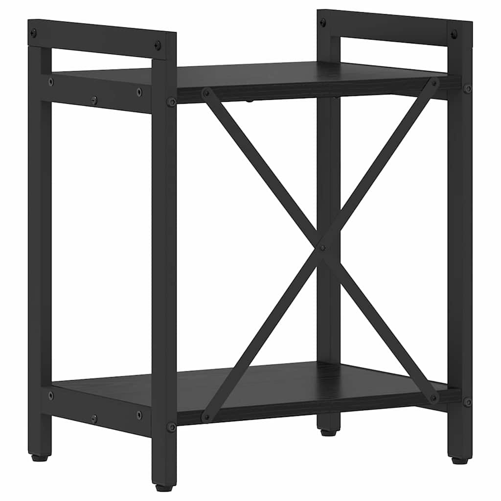 Bookshelf Black Oak 40 x 30 x 50 cm Engineered Wood