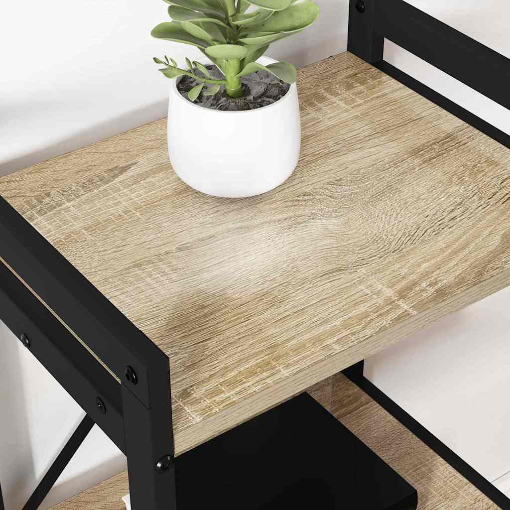 Bookshelf Sonoma Oak 40 x 30 x 50 cm Engineered Wood
