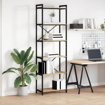 Bookshelf Sonoma Oak 60 x 30 x 189.5 cm Engineered Wood