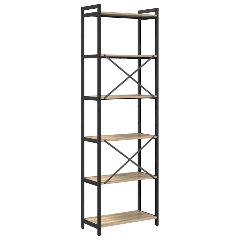 Bookshelf Sonoma Oak 60 x 30 x 189.5 cm Engineered Wood
