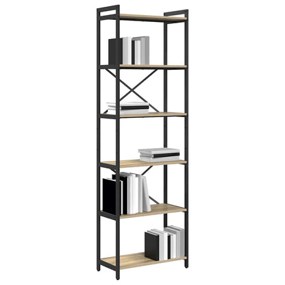 Bookshelf Sonoma Oak 60 x 30 x 189.5 cm Engineered Wood