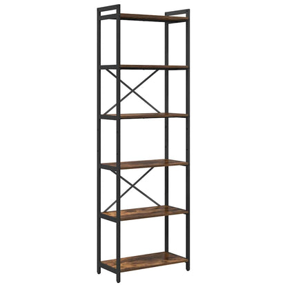 Bookshelf Smoked Oak 60 x 30 x 189.5 cm Engineered Wood