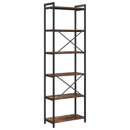 Bookshelf Smoked Oak 60 x 30 x 189.5 cm Engineered Wood