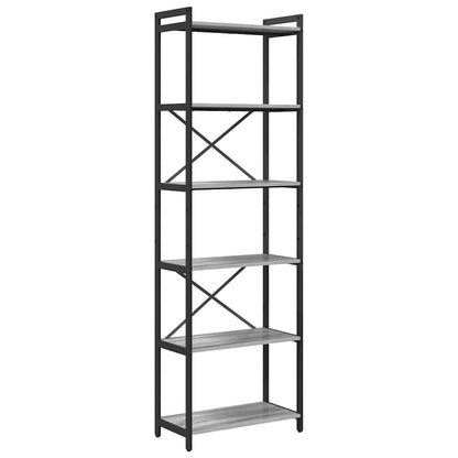 Bookshelf Grey sonoma 60 x 30 x 189.5 cm Engineered Wood