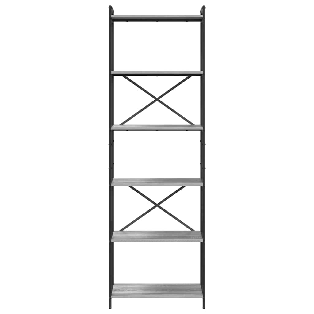 Bookshelf Grey sonoma 60 x 30 x 189.5 cm Engineered Wood