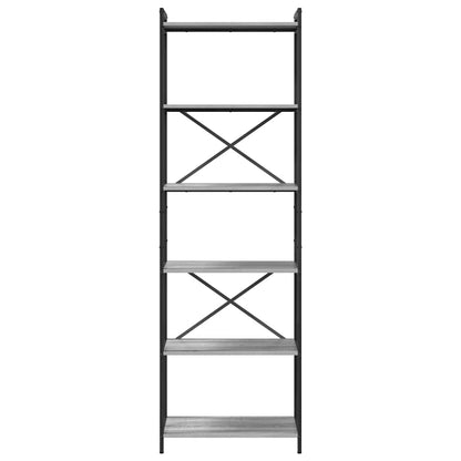 Bookshelf Grey sonoma 60 x 30 x 189.5 cm Engineered Wood