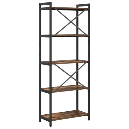 Bookshelf Smoked Oak 60 x 30 x 155 cm Engineered Wood