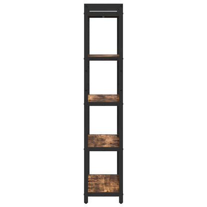 Bookshelf Smoked Oak 60 x 30 x 155 cm Engineered Wood