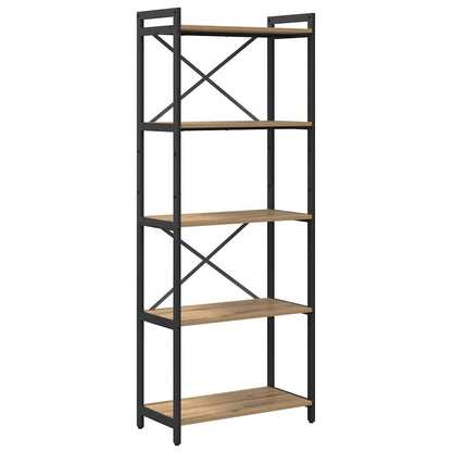 Bookshelf 60 x 30 x 155 cm Engineered Wood Artisan Oak