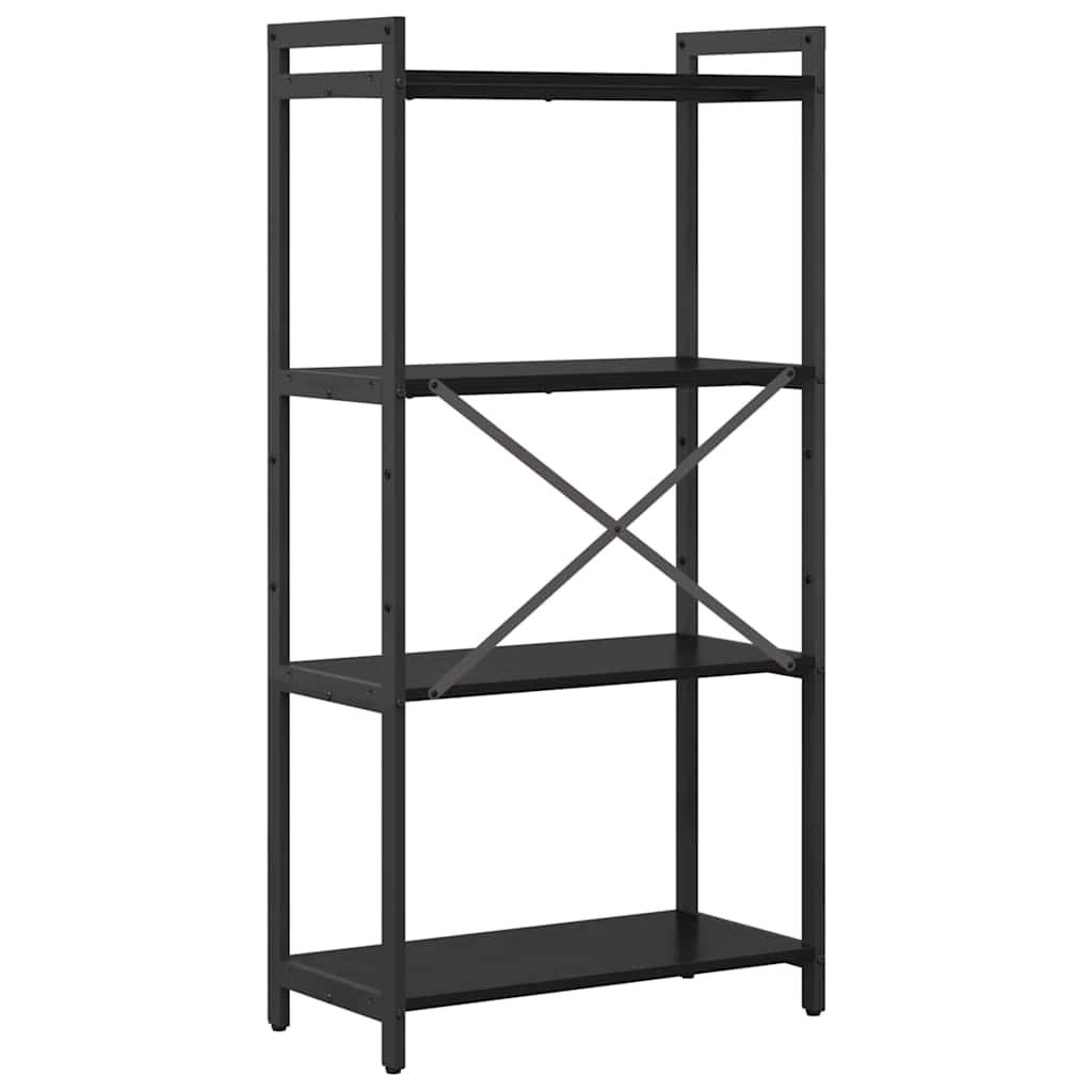 Bookshelf Black Oak 60 x 30 x 120 cm Engineered Wood
