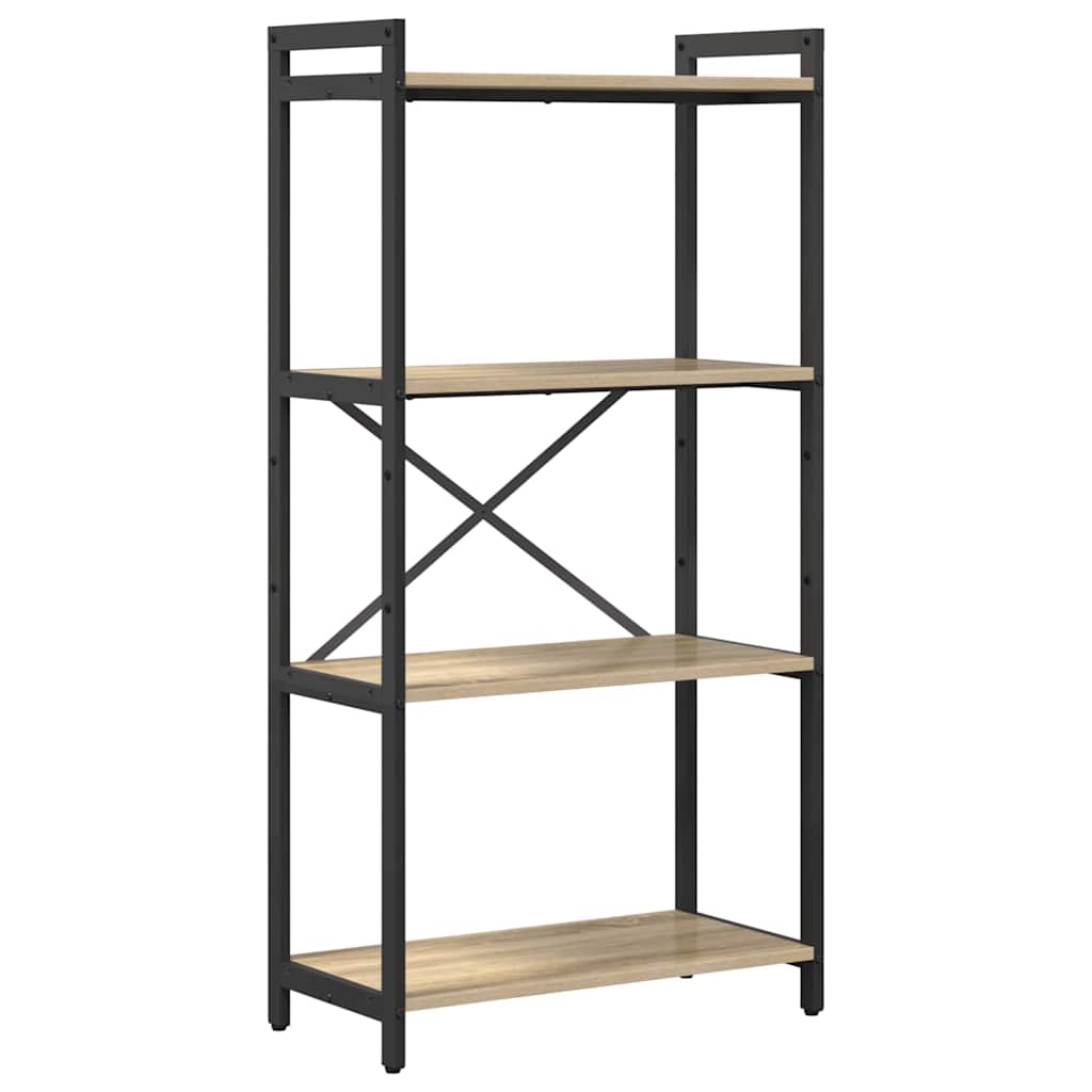 Bookshelf Sonoma Oak 60 x 30 x 120 cm Engineered Wood