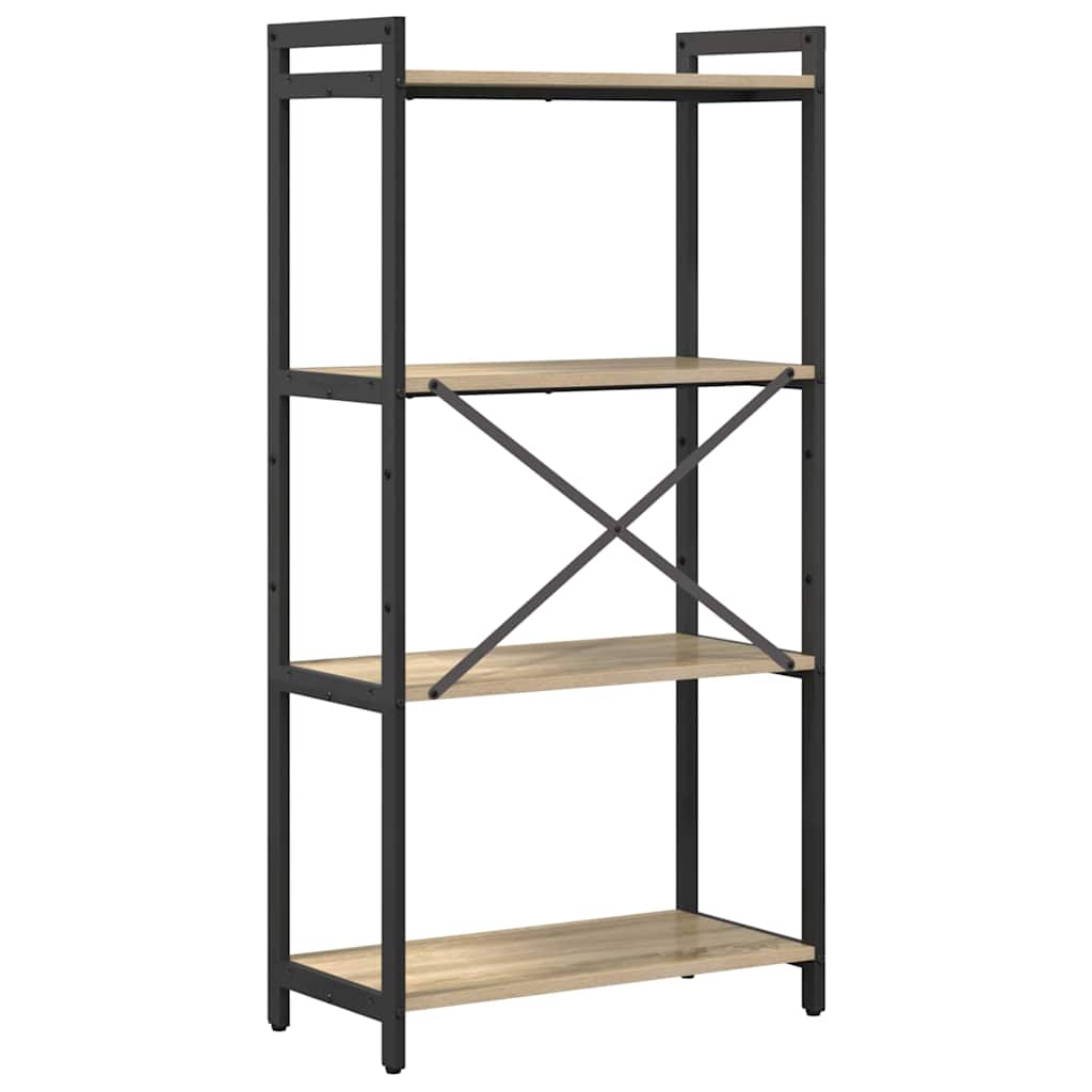 Bookshelf Sonoma Oak 60 x 30 x 120 cm Engineered Wood