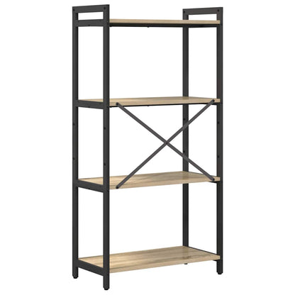 Bookshelf Sonoma Oak 60 x 30 x 120 cm Engineered Wood
