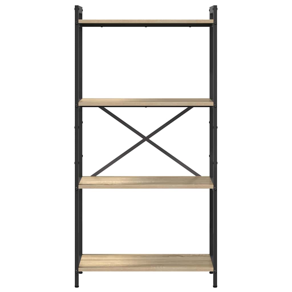 Bookshelf Sonoma Oak 60 x 30 x 120 cm Engineered Wood