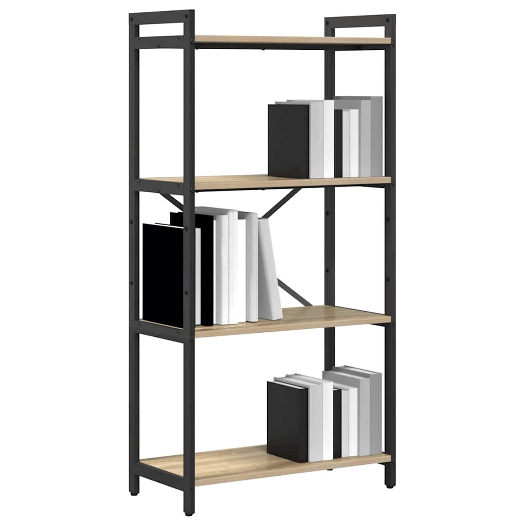 Bookshelf Sonoma Oak 60 x 30 x 120 cm Engineered Wood