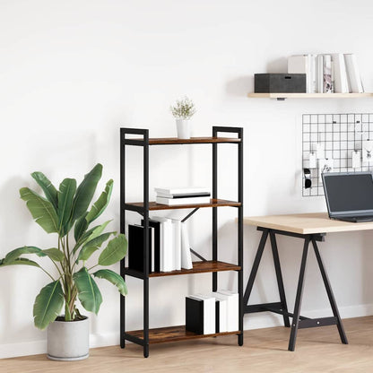 Bookshelf Smoked Oak 60 x 30 x 120 cm Engineered Wood