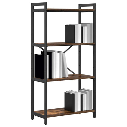 Bookshelf Smoked Oak 60 x 30 x 120 cm Engineered Wood