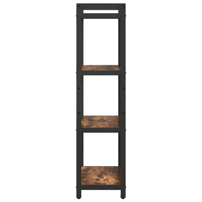Bookshelf Smoked Oak 60 x 30 x 120 cm Engineered Wood