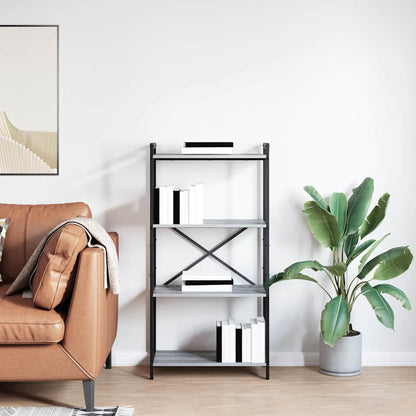 Bookshelf Grey sonoma 60 x 30 x 120 cm Engineered Wood