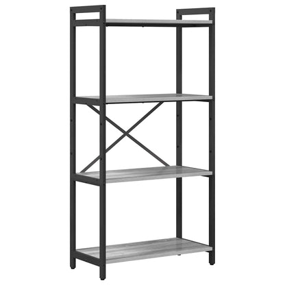 Bookshelf Grey sonoma 60 x 30 x 120 cm Engineered Wood