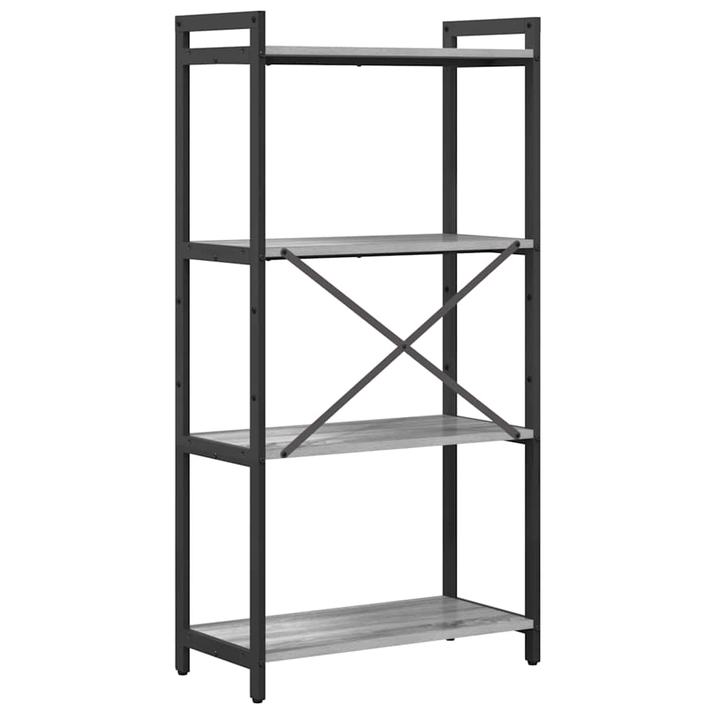 Bookshelf Grey sonoma 60 x 30 x 120 cm Engineered Wood