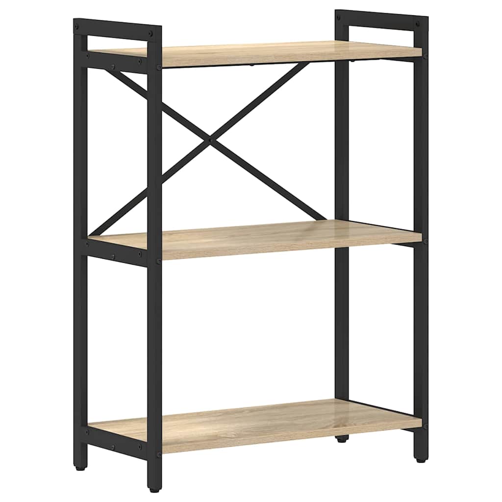Bookshelf Sonoma Oak 60 x 30 x 85 cm Engineered Wood