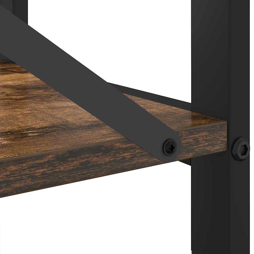 Bookshelf Smoked Oak 60 x 30 x 85 cm Engineered Wood