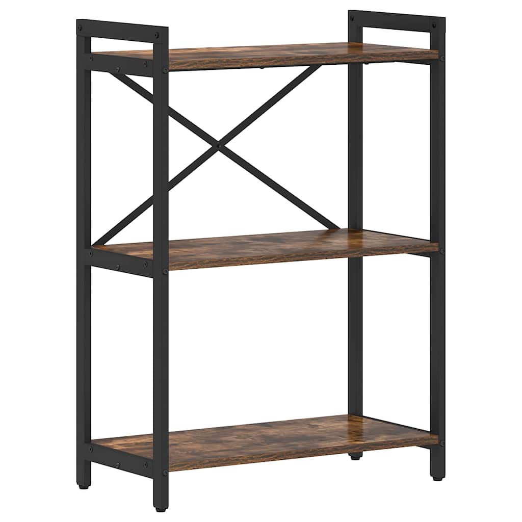 Bookshelf Smoked Oak 60 x 30 x 85 cm Engineered Wood