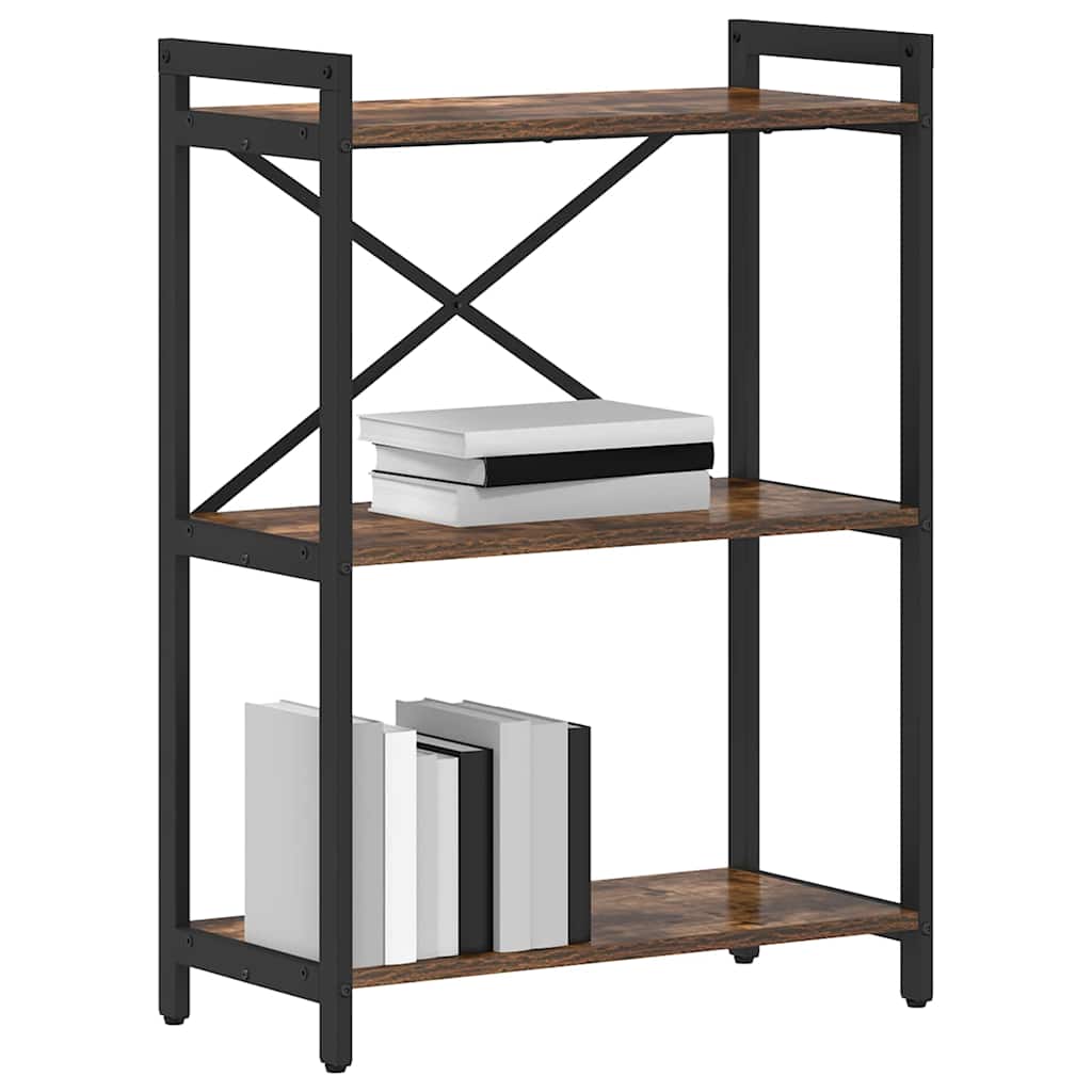 Bookshelf Smoked Oak 60 x 30 x 85 cm Engineered Wood