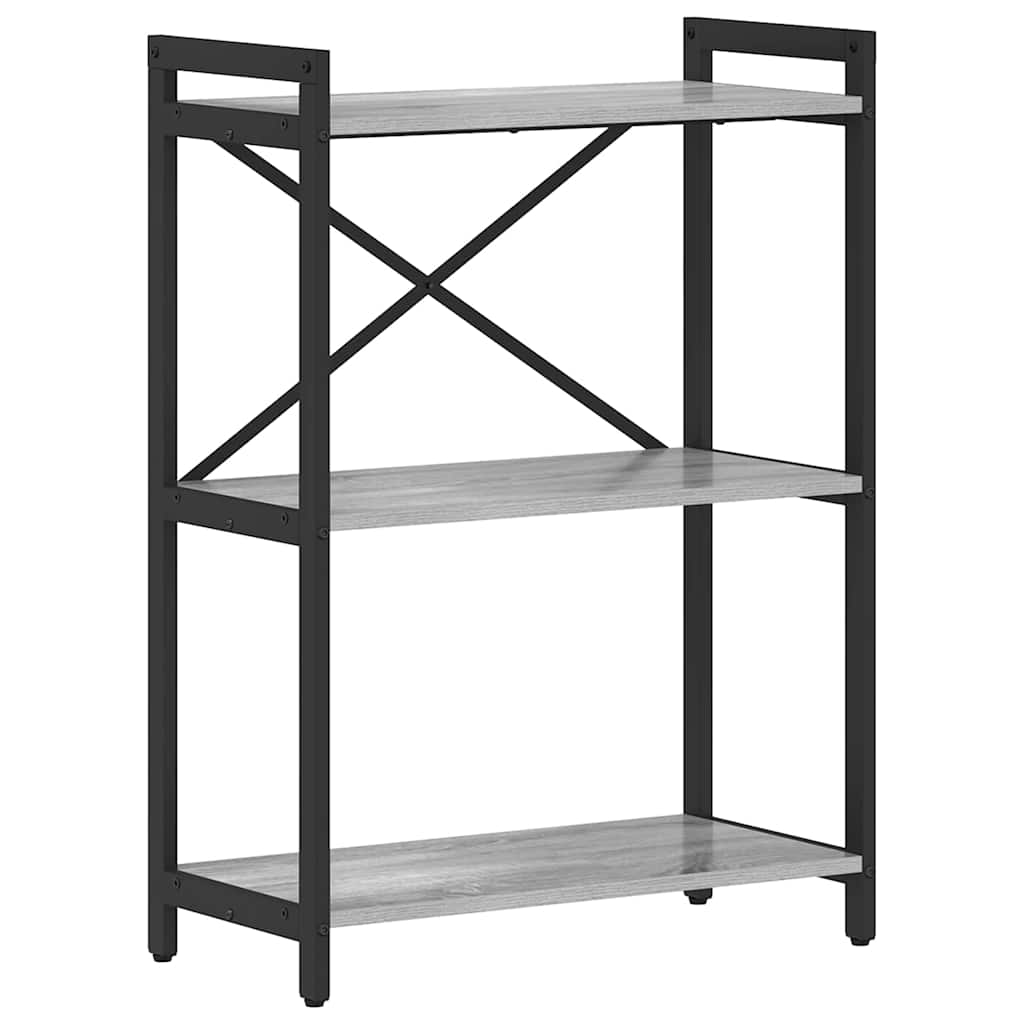 Bookshelf Grey sonoma 60 x 30 x 85 cm Engineered Wood