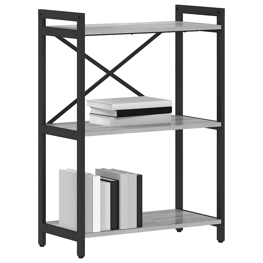 Bookshelf Grey sonoma 60 x 30 x 85 cm Engineered Wood