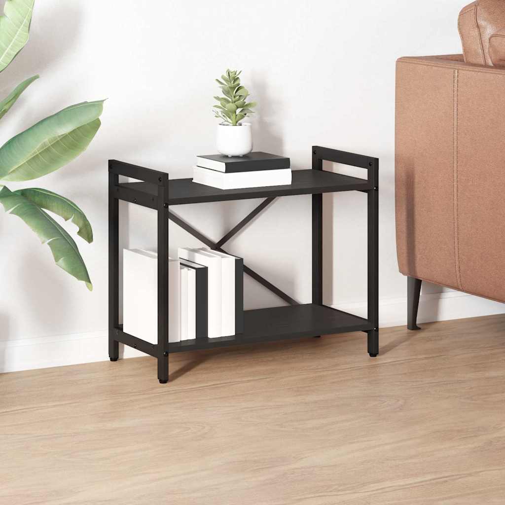 Bookshelf Black Oak 60 x 30 x 50 cm Engineered Wood